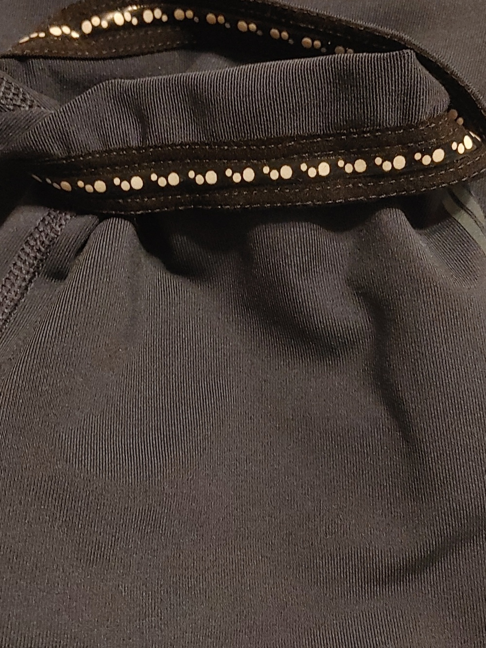 Brooks Navy Leggings with Pink Waistband Women's Sz XS Grippers On Bottom Hem - Picture 6 of 6